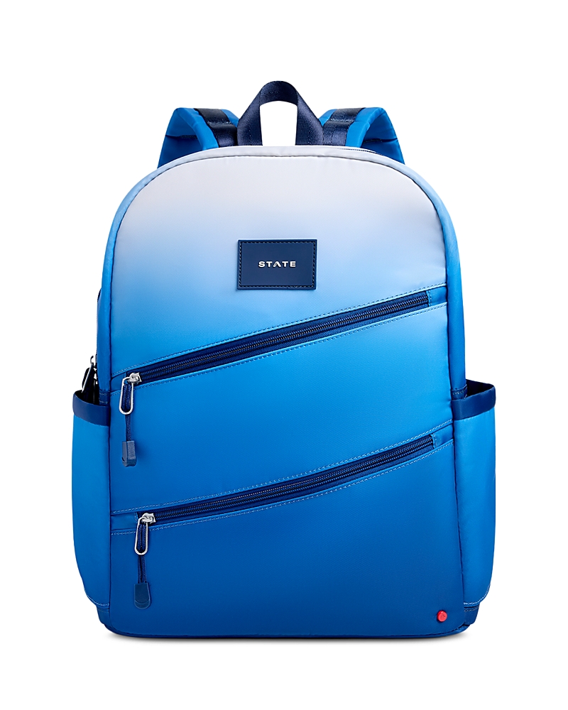State Boys' Kane Gradient Diagonal Zip Double Pocket Large Backpack - Ages 9+ In Blue