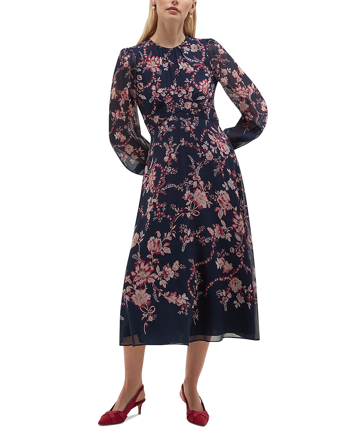 Hobbs London Petites Demi Silk Dress