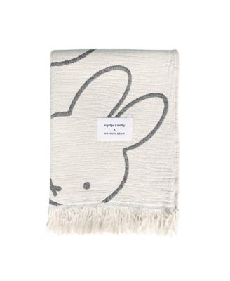Blanket MIFFY Cotton Black / White 4.25 x 6.5ft