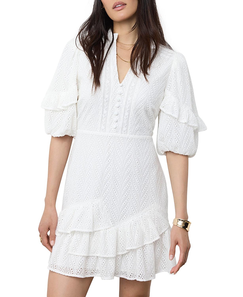 Mint Velvet Women's Embroidered Detail Mini Dress