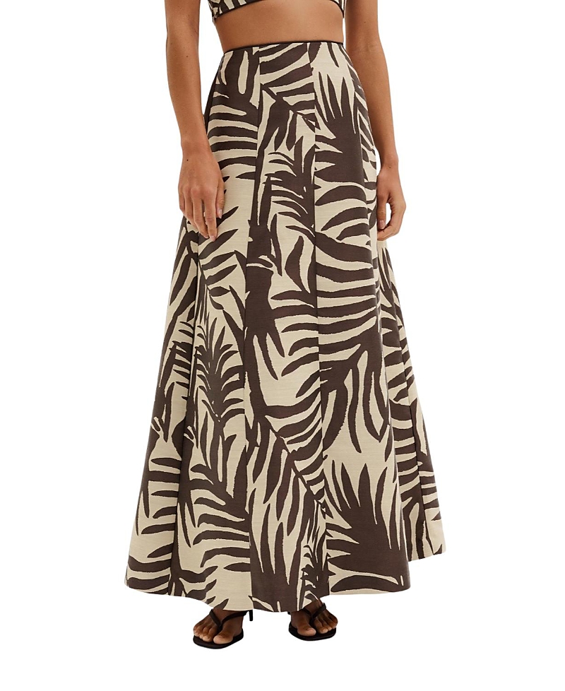 Malina Meline Jacquard Midi Skirt