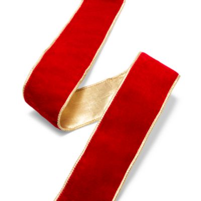 Christmas Classics 2.5" Velvet & Gold Ribbon