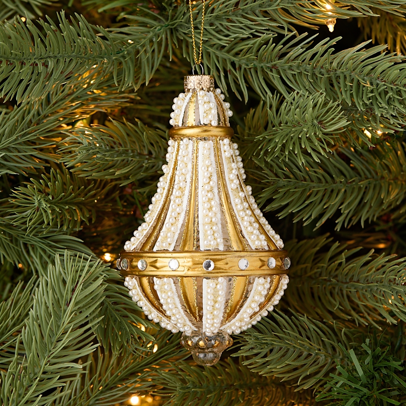 Bloomingdale's x Caviar Kaspia Glass Chandelier Ornament - Exclusive