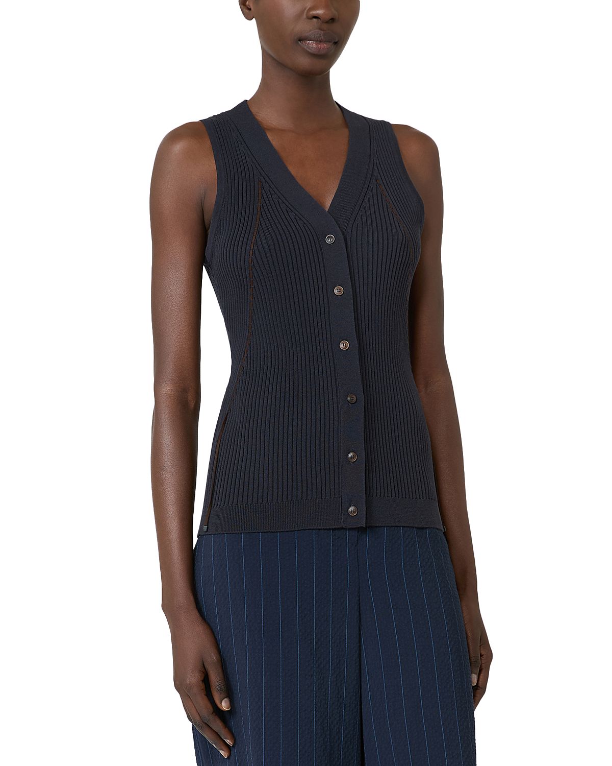 Max Mara Mxmfiorire Knitted Waistcoat