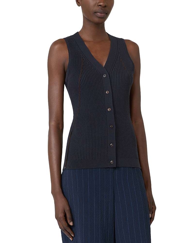Max Mara Mxmfiorire Knitted Waistcoat