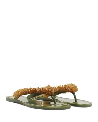 Women's Beaded Splash Jelly Sandals