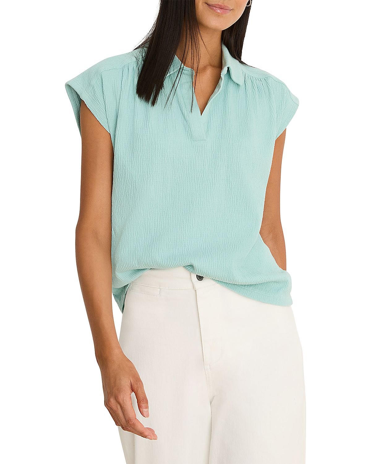 Nic+Zoe Coastal Crinkle Top