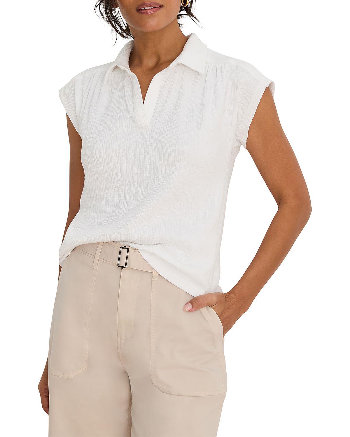 Nic+Zoe Coastal Crinkle Top