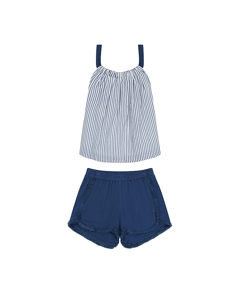Mer St. Barth Girls' Colette Top and Short Set - Little Kid