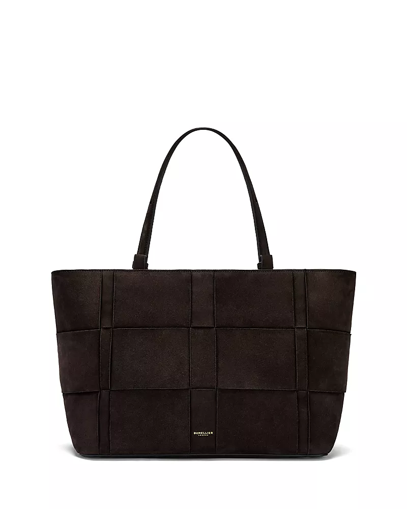 DeMellier The Florence Woven Suede Tote Bag