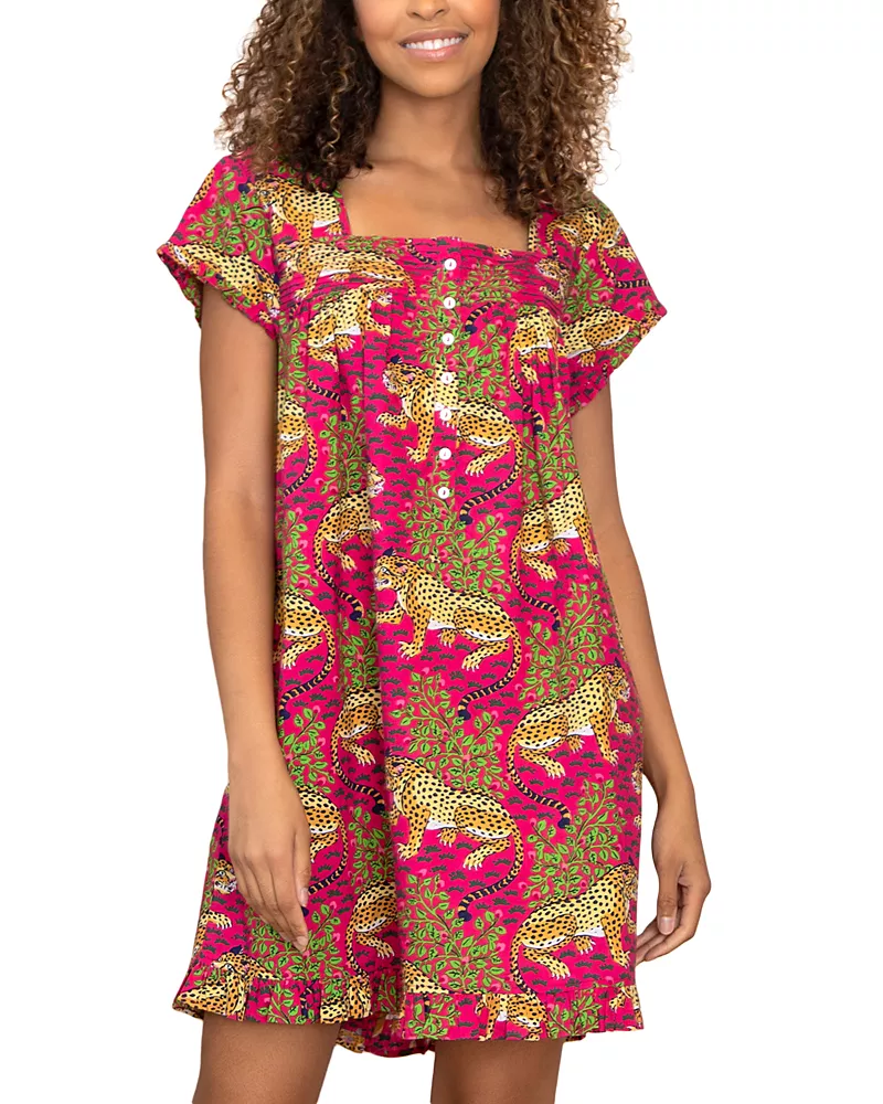 Printfresh Bagheera Pintuck Cotton Nightgown