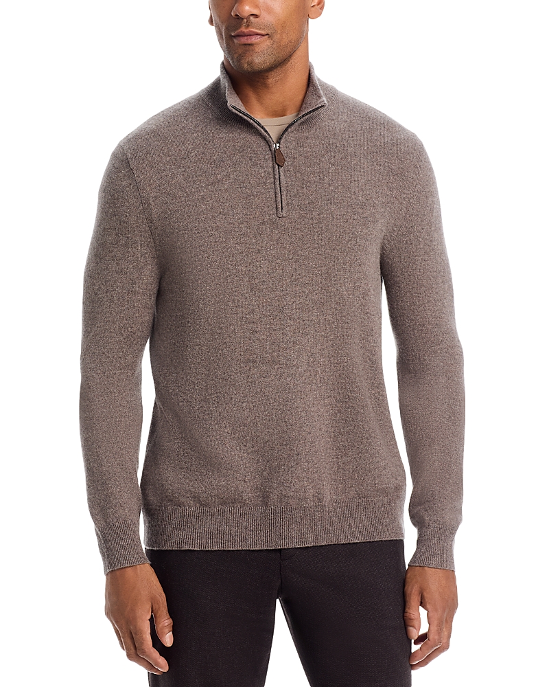 The Men's Store At Bloomingdale's Black Twist Cashmere Quarter Zip Sweater - Exclusive