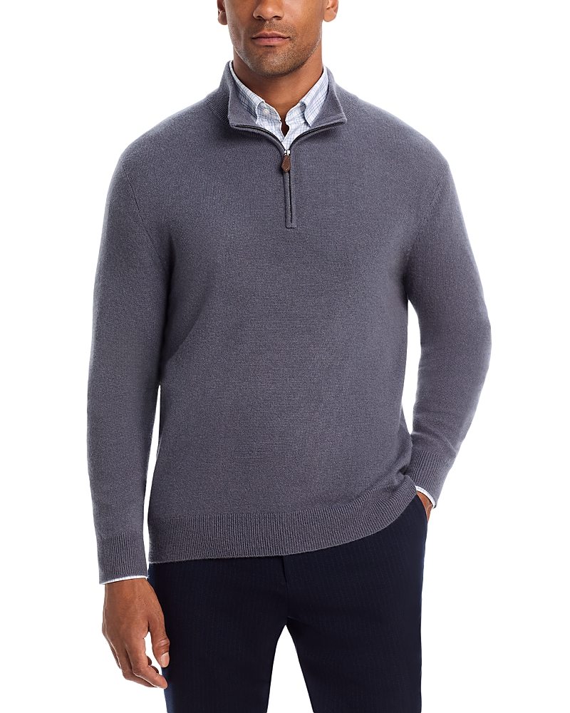 The Men's Store At Bloomingdale's Cashmere Quarter Zip Sweater - Exclusive