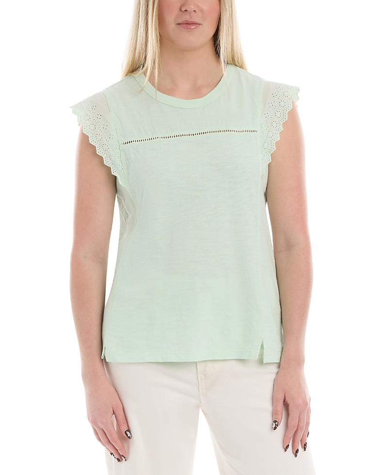 Wilt Clothing Eyelet Cap Sleeve Tee
