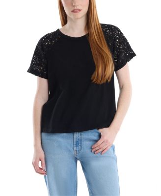 Wilt Clothing Lace Raglan Sleeve Tee