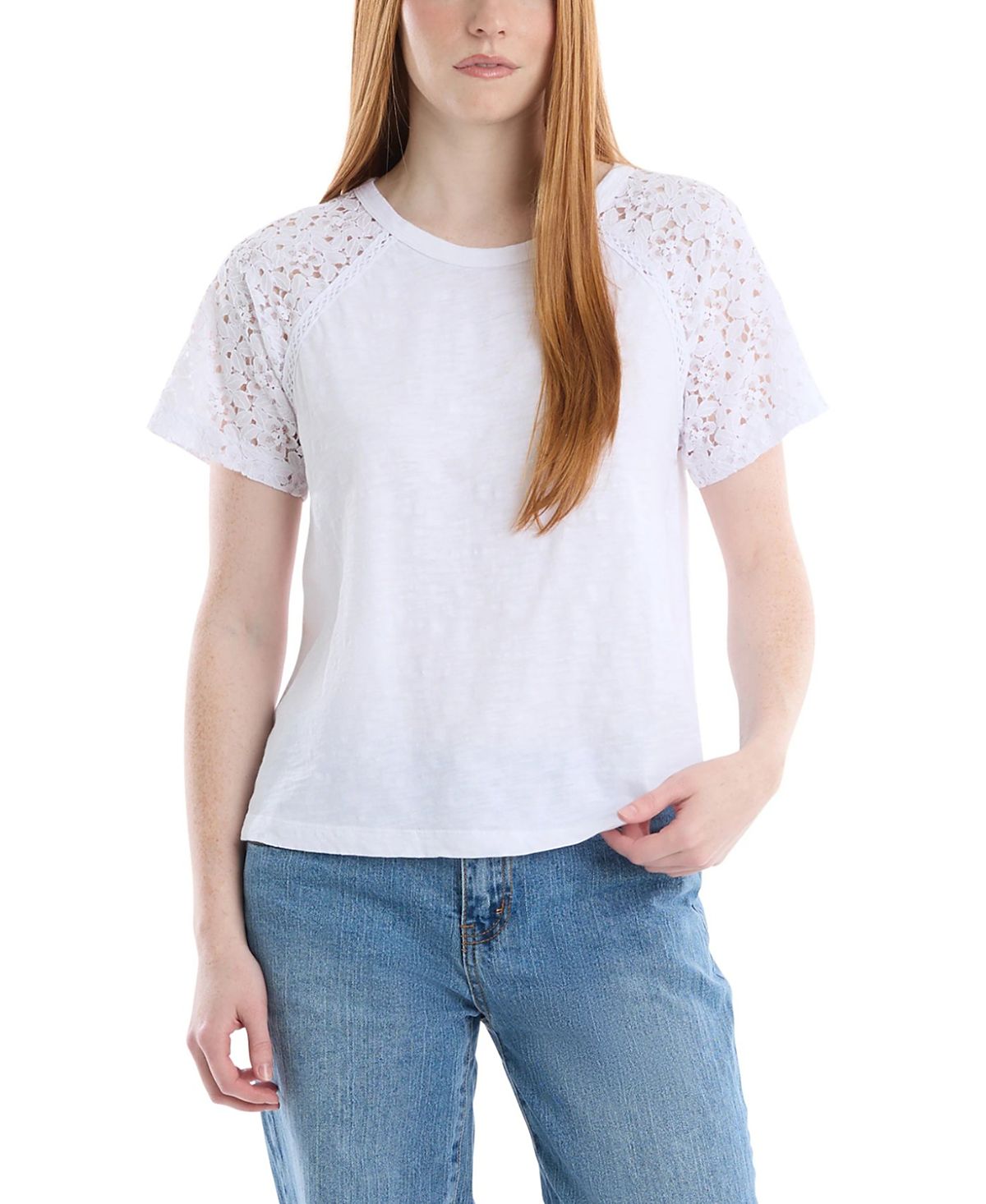 Wilt Clothing Lace Raglan Sleeve Tee