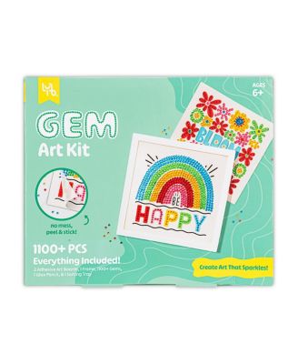  Rainbow & Blooms Gem Art Kit 1100+ Pc Set, Ages 6+