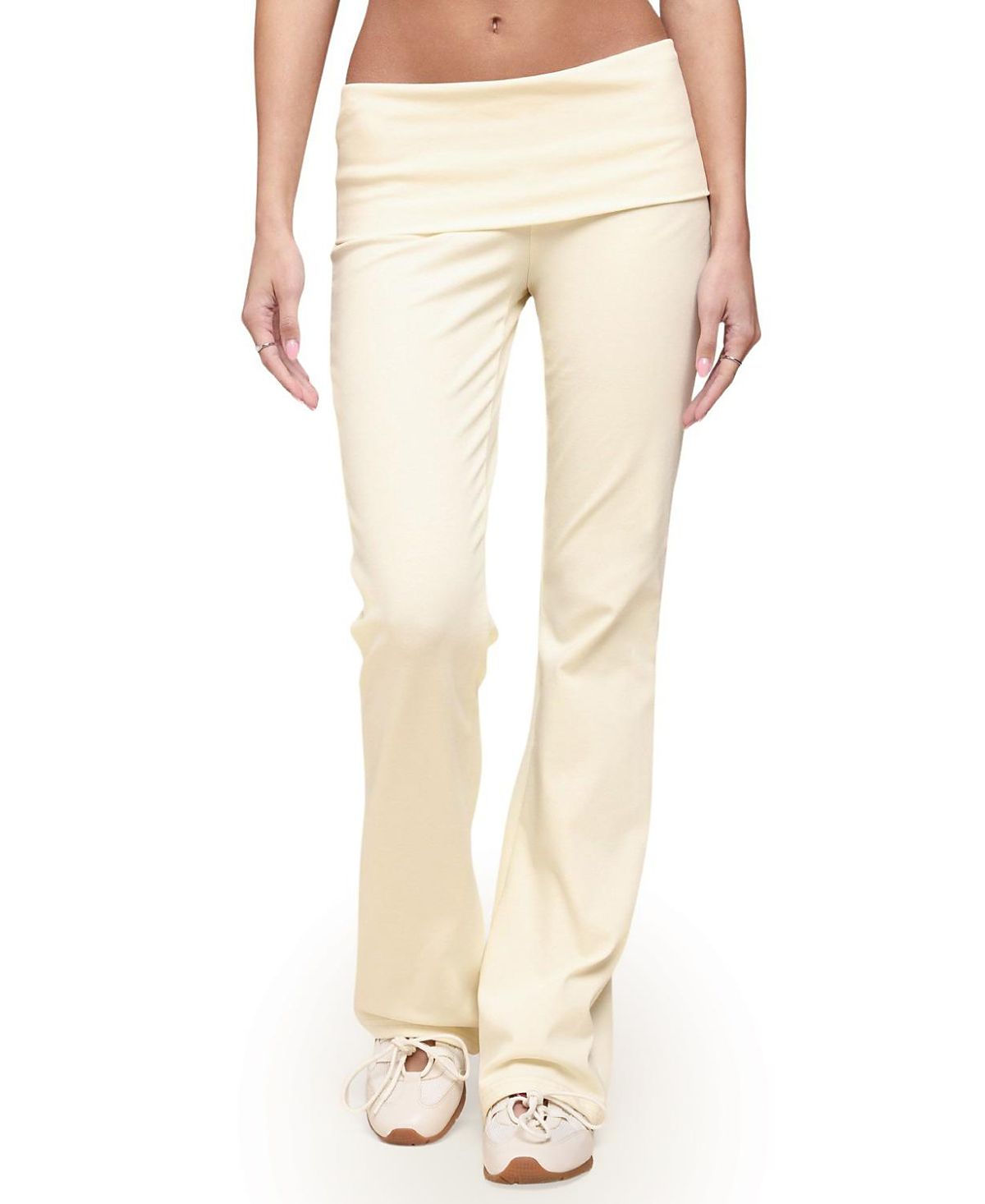 Edikted Ivanne Foldover Flared Pants
