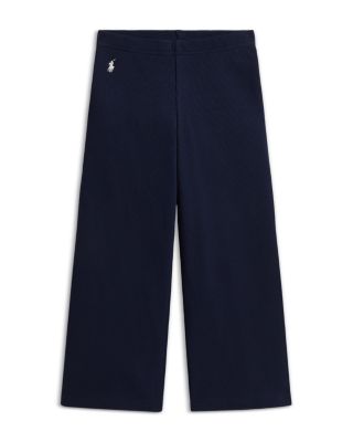 Girls' Ribbed Wide Leg Pants - Little Kid