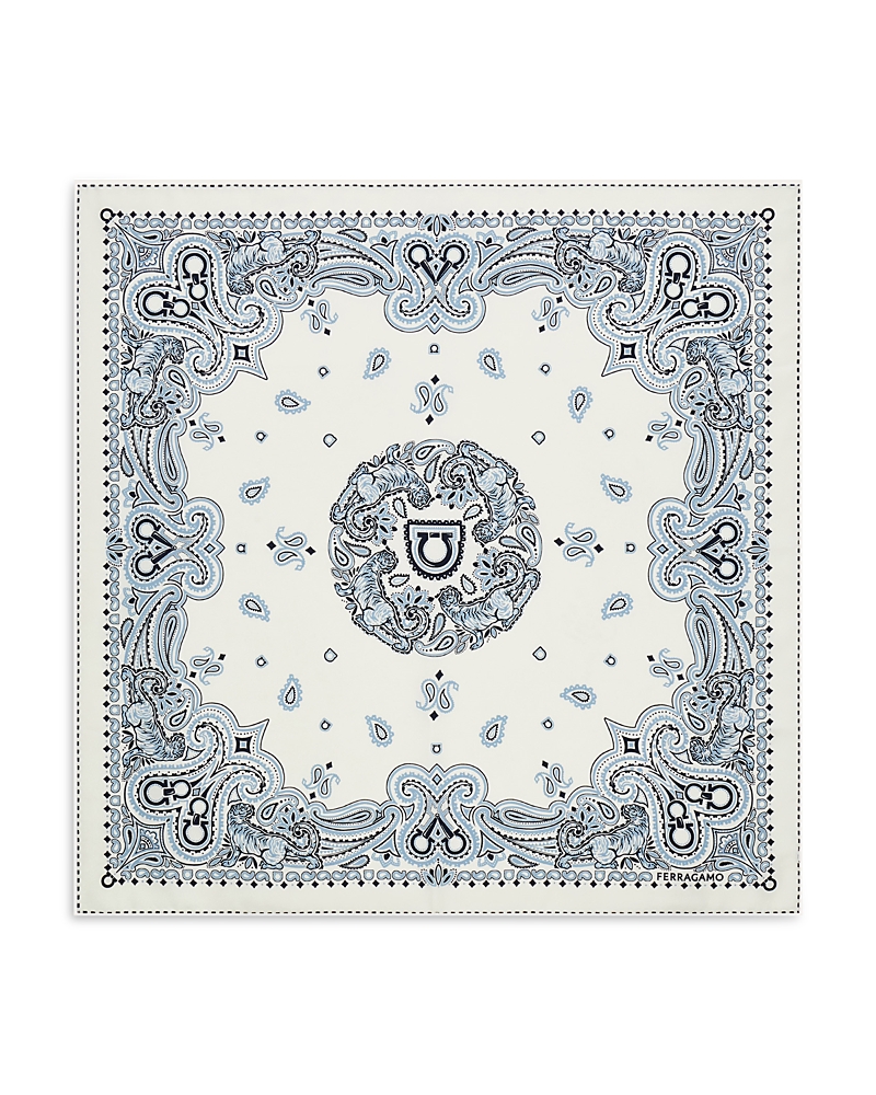 Ferragamo Paisley Silk Scarf