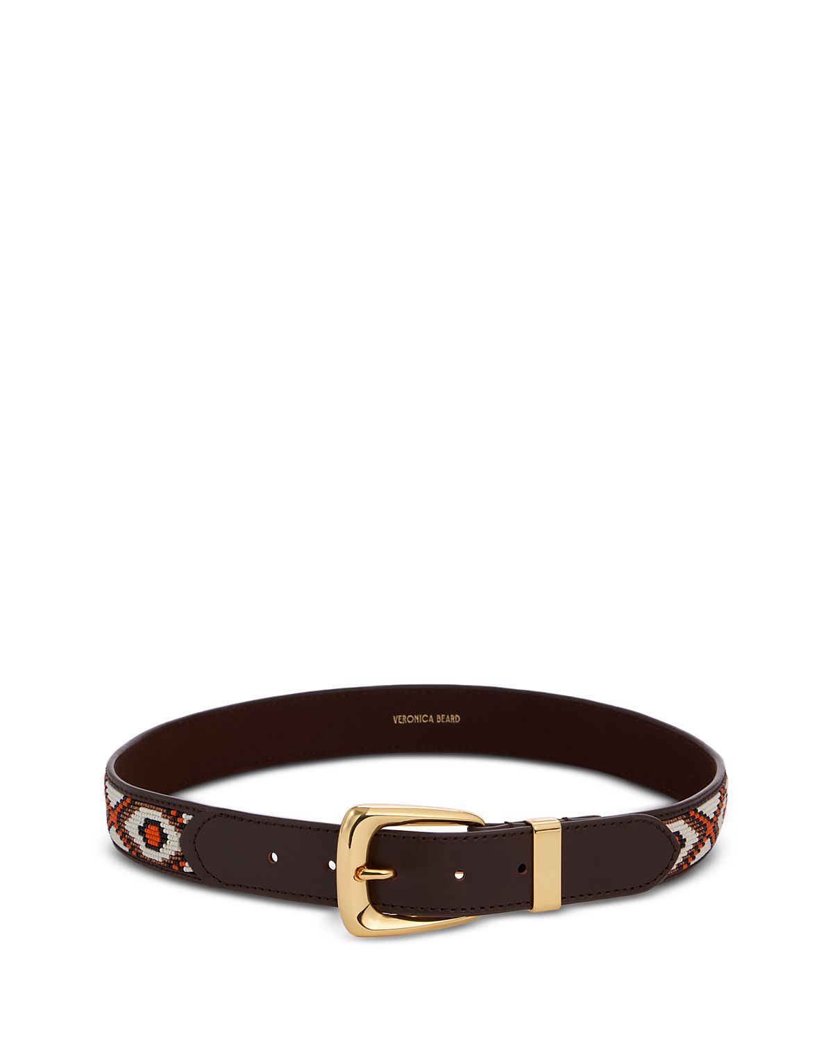 Veronica Beard Women's Beaded Arch Leather Belt