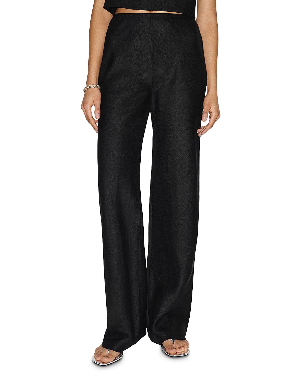 Reformation Gale Linen Mid Rise Pants