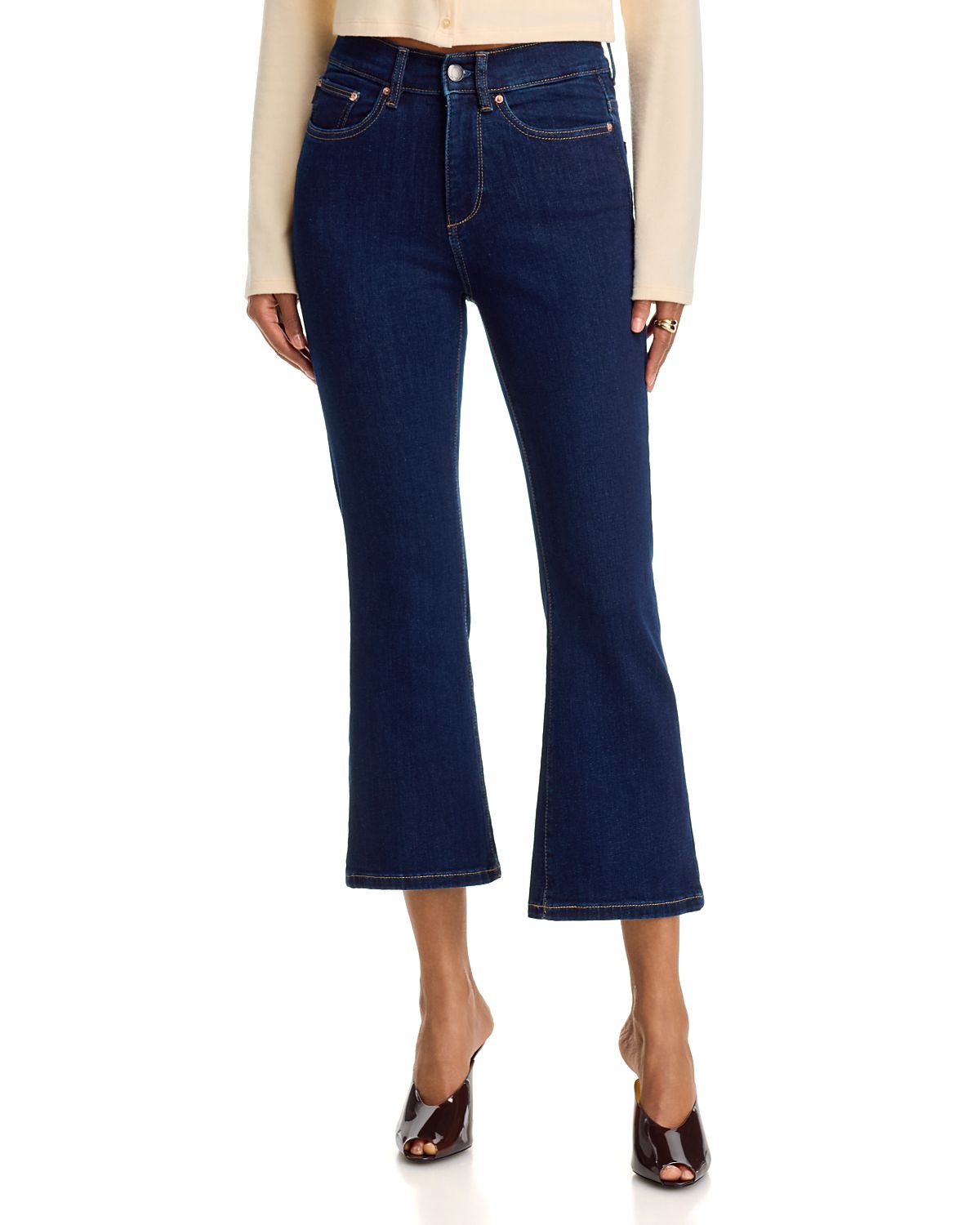 DL1961 Petite Bridget Boot High Rise Instasculpt Crop Jeans