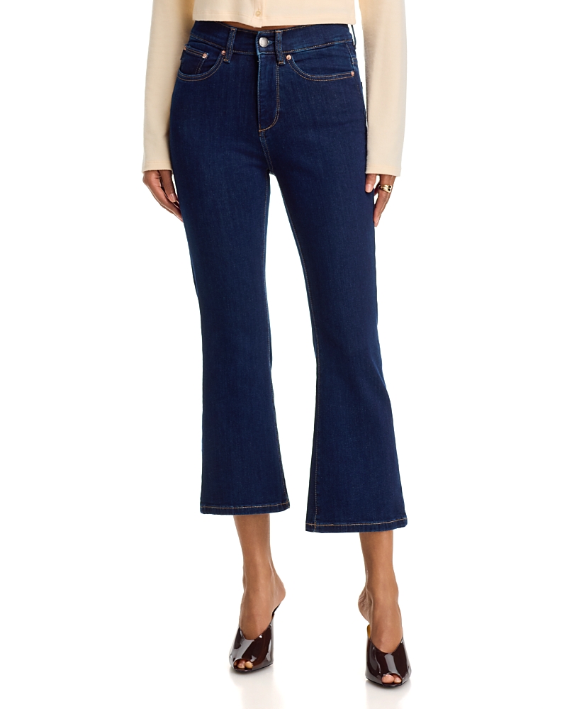 DL1961 Petite Bridget Boot High Rise Instasculpt Crop Jeans in Lunar Sky