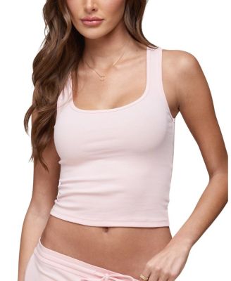 Linda Ribbed Scoop Neck Tank Top