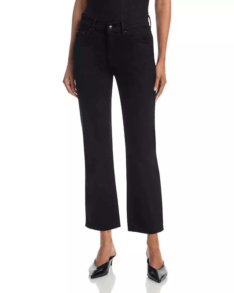 DL1961 Mara Straight Mid Rise Instasculpt Ankle Jeans in Black