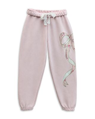 Girls' Dylan Bow Appliqu&eacute; Jogger Pants - Big Kid