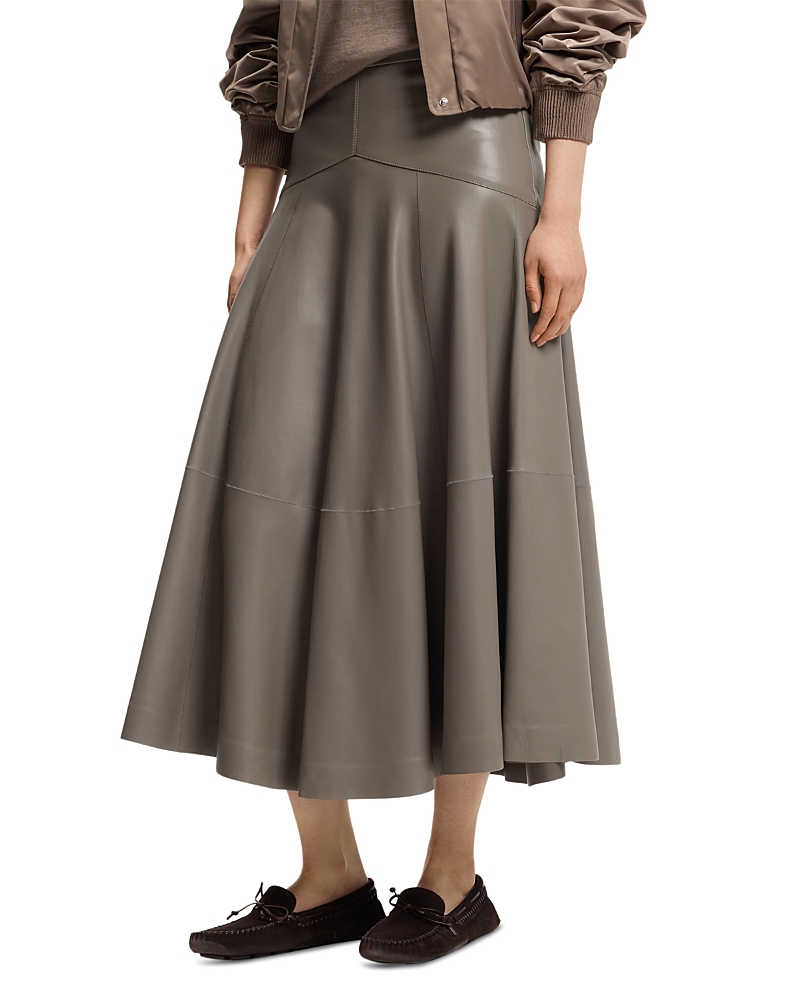 Hugo Boss Sesola Leather Skirt