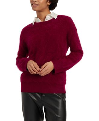  Women's Brushed Cashmere Crew Neck Sweater