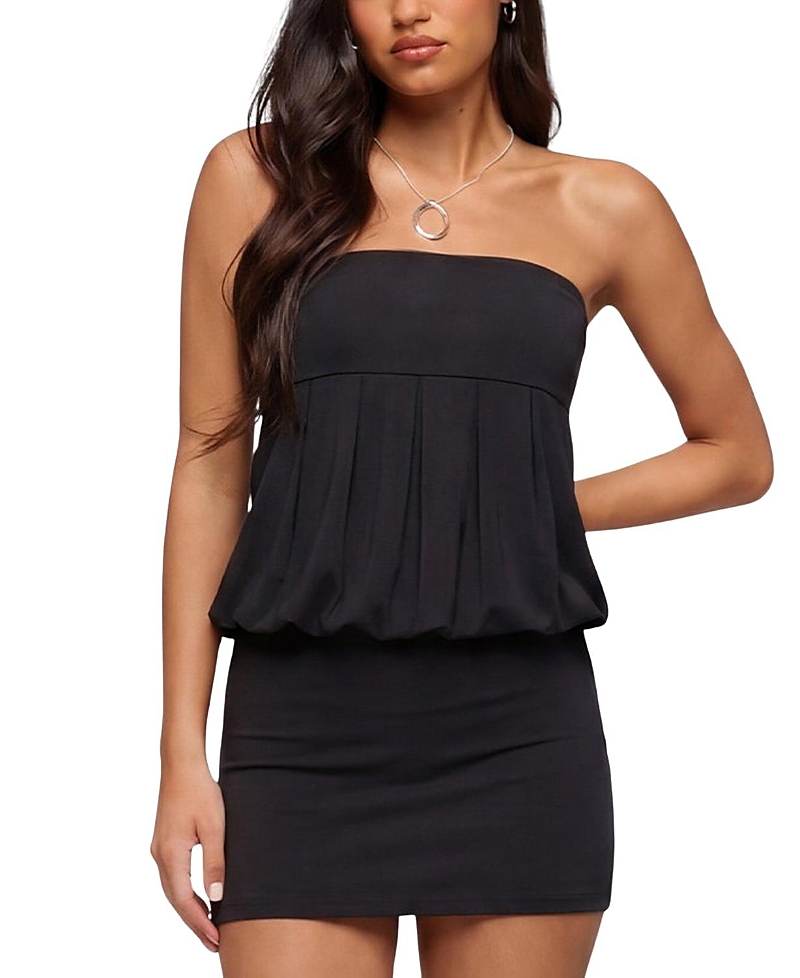 Edikted Alannah Backless Strapless Mini Dress