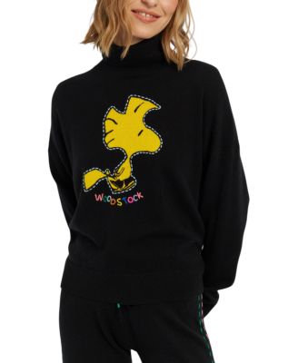  Women's Wool-Cashmere Woodstock Roll Neck Sweater
