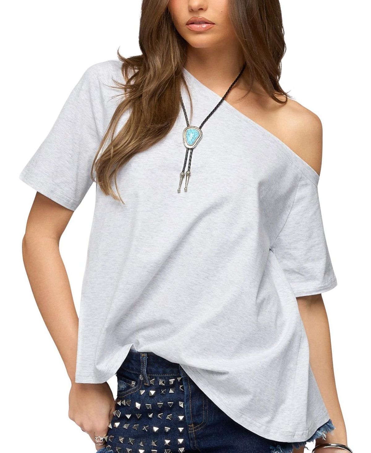 Edikted Miah Off Shoulder Shredded Back Top