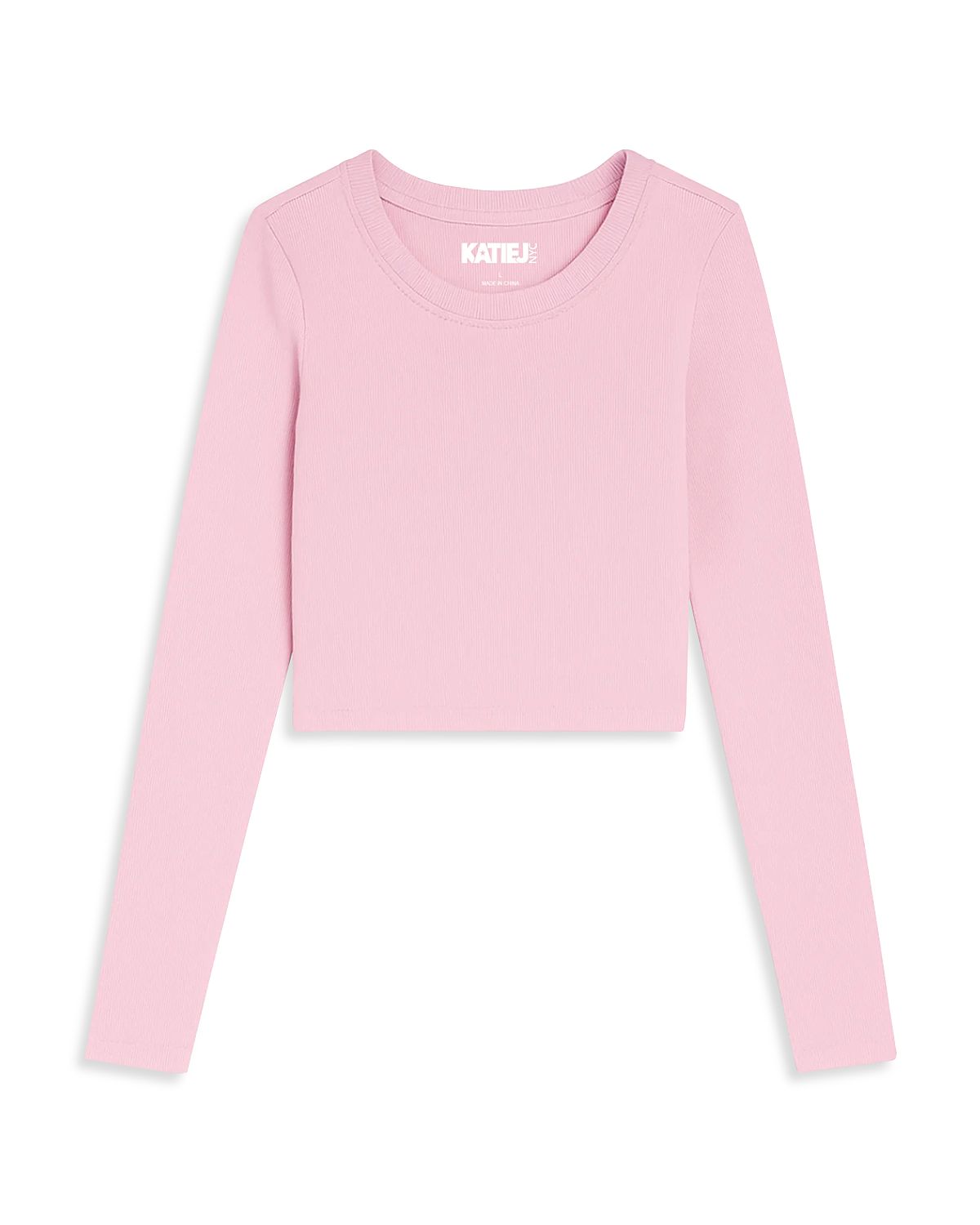KatieJnyc Girls' Livi Cropped Long Sleeve Tee - Big Kid