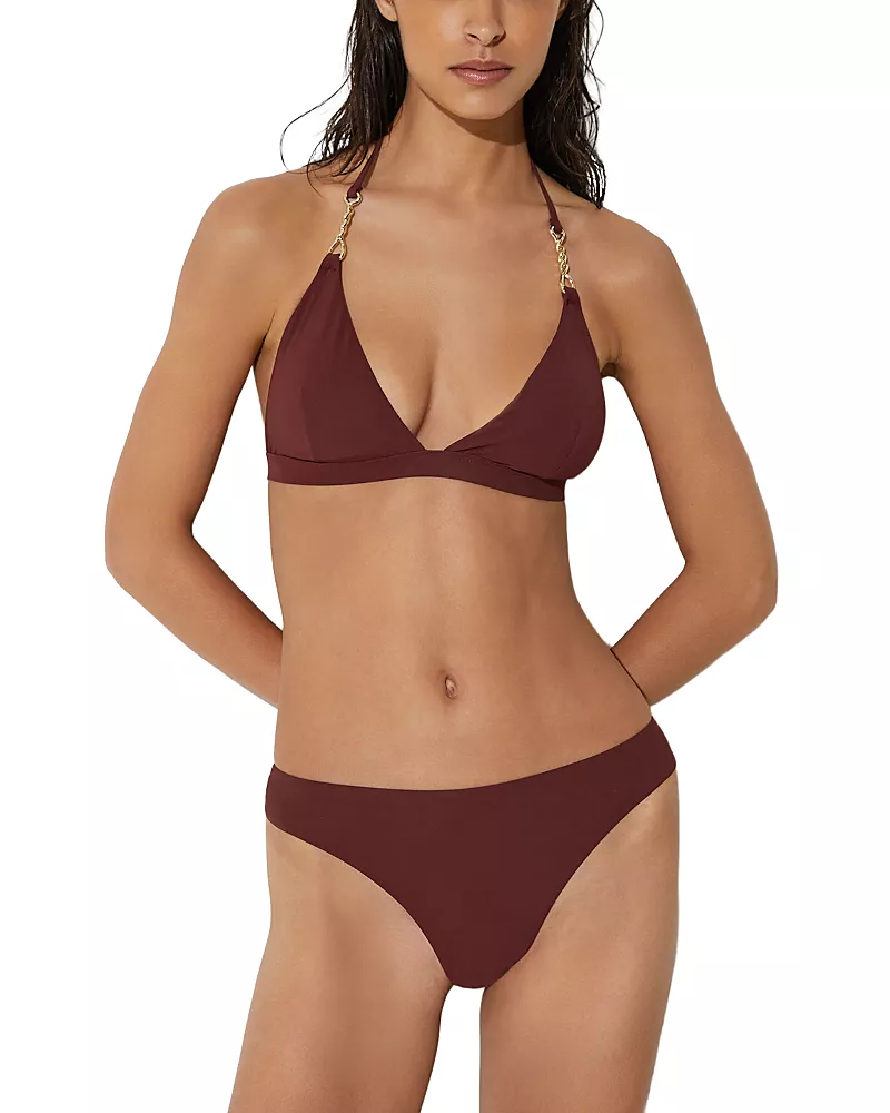 Reiss Trim Detail Triangle Bikini Top