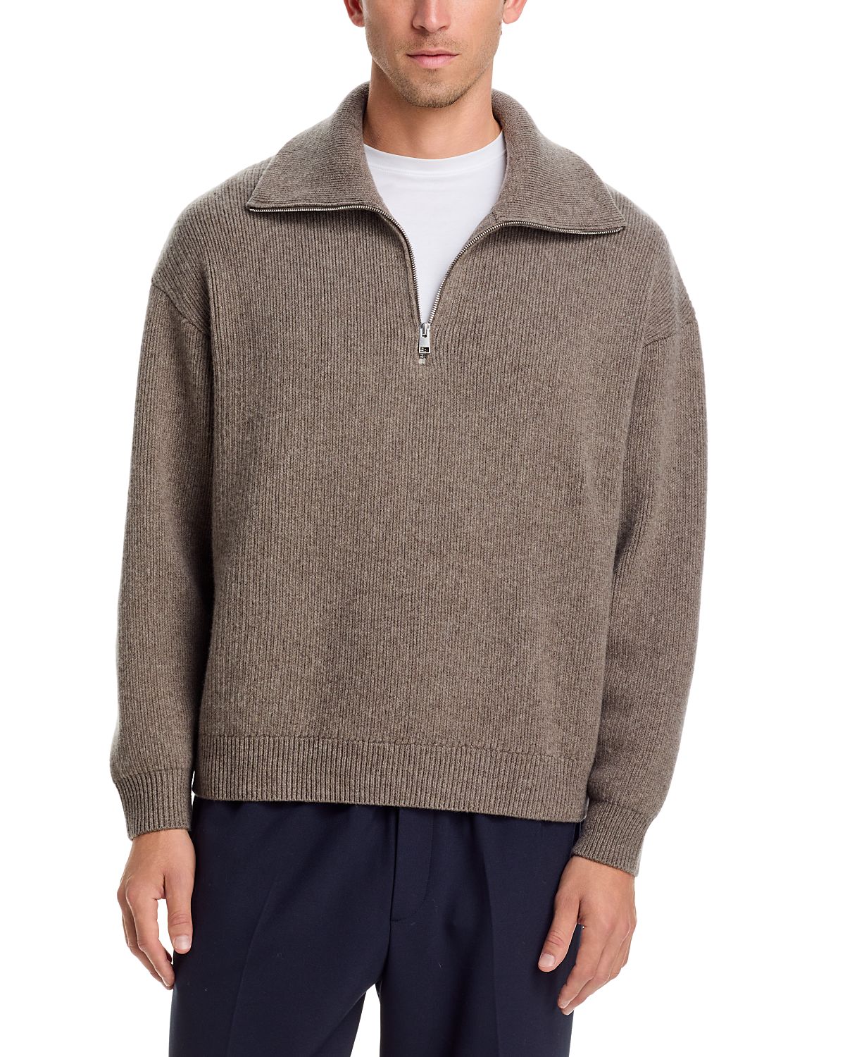 Frame Retro Half Zip Polo Sweater