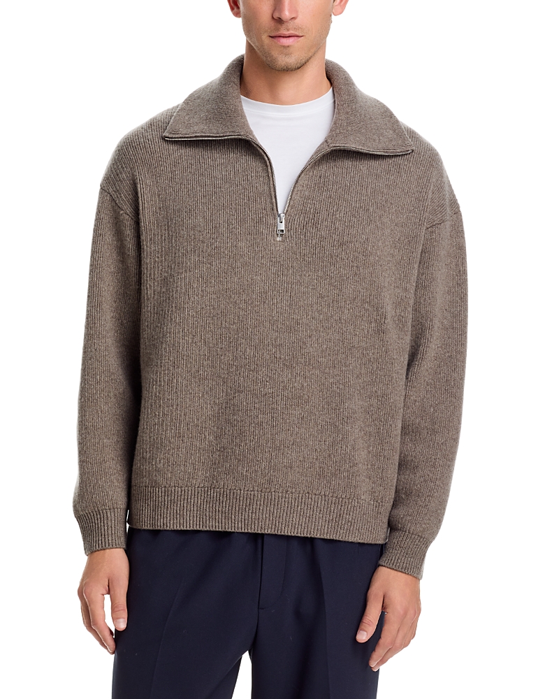 Frame Retro Half Zip Polo Sweater