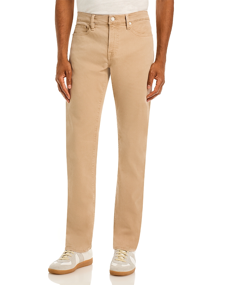 Frame L'Homme Slim Brushed Twill 32.5 Pants in Soft Beige
