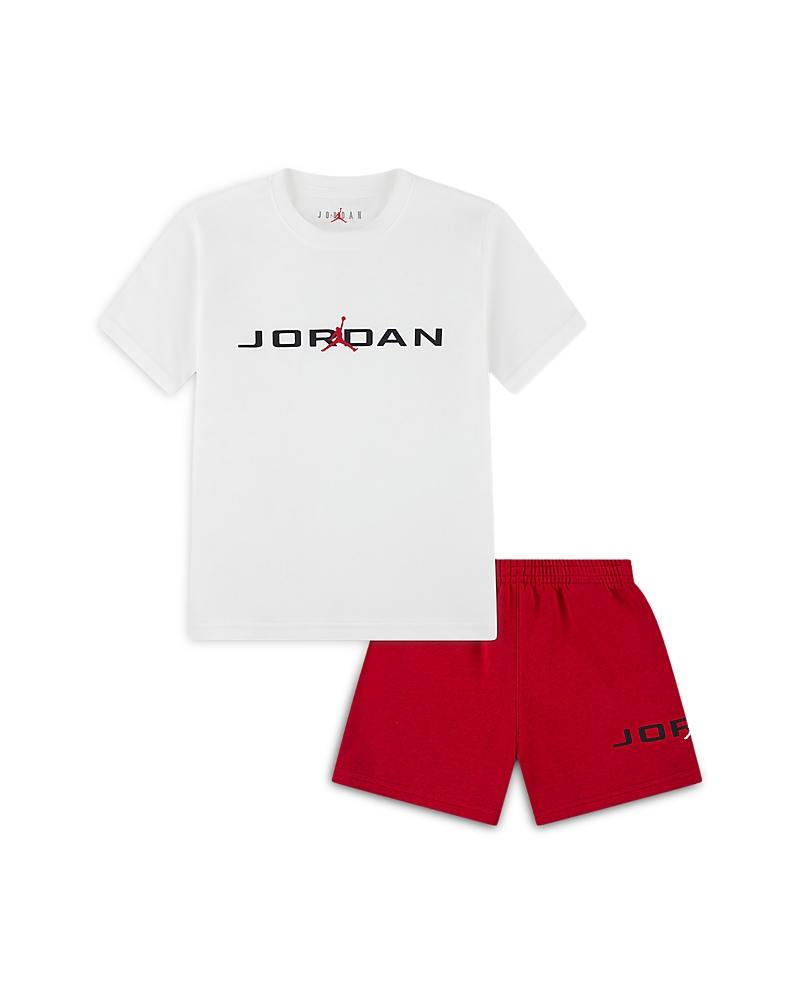Jordan Boys' Stretched Logo 2 Piece Fleece Shorts Set - Little Kid