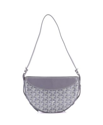   Hirondelle Shoulder Bag Coated Canvas and Leather