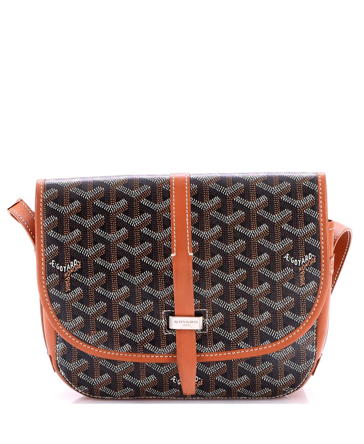 Pre-Owned Goyard Pm Belvedere Ii Messenger Bag Coated Canvas