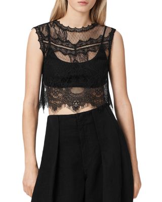 Eliza Cropped Lace Tank