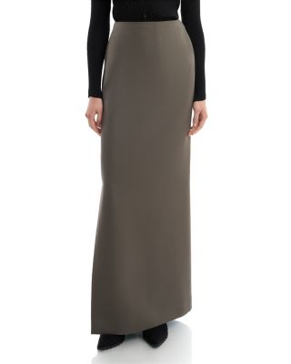 Calligraph Gathered Maxi Skirt