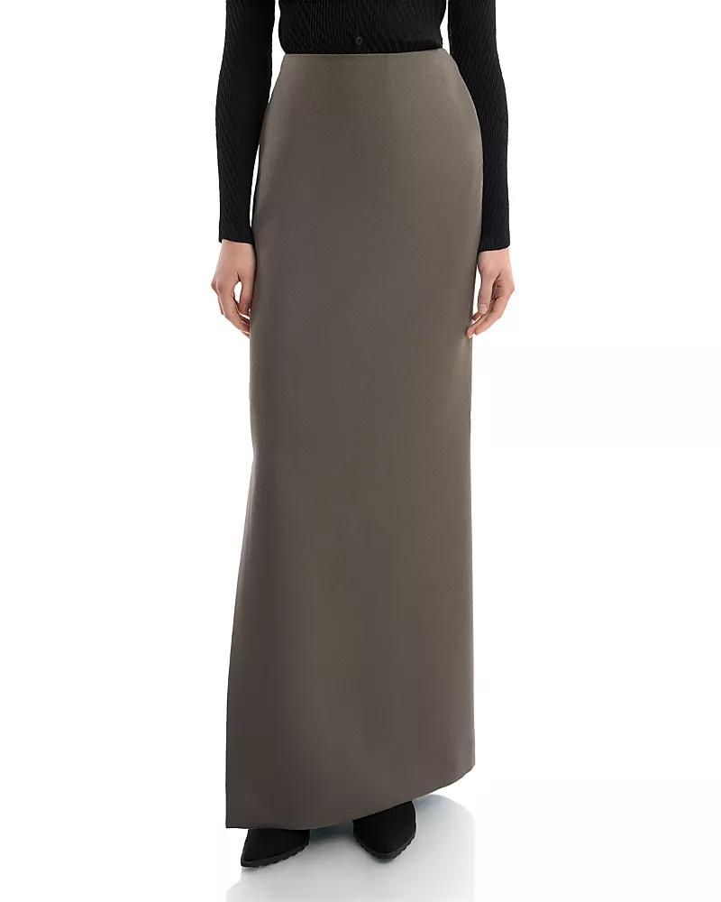 Issey Miyake Calligraph Gathered Maxi Skirt