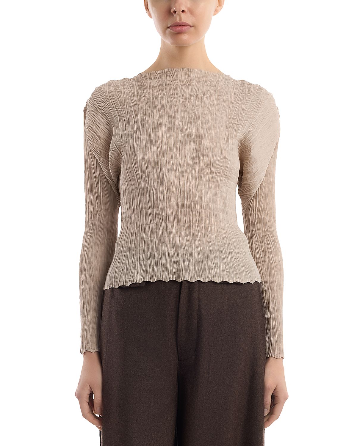 Issey Miyake Tatami Like Pleats Top