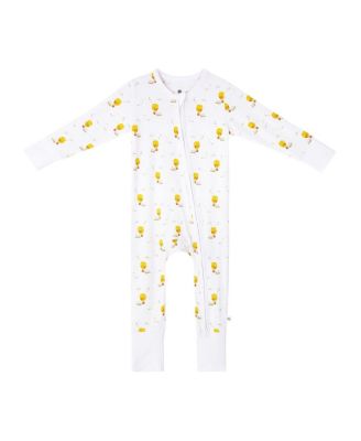 Malabar Baby Unisex Hot Air Balloon Zipper Romper - Baby In White