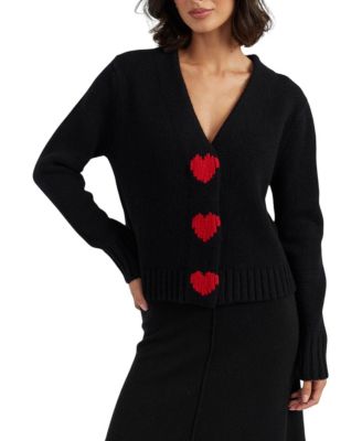 Women's Merino Heart Cardigan